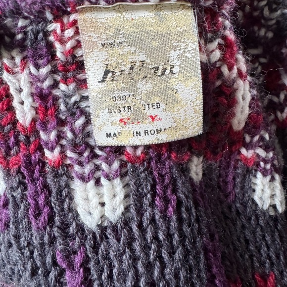 Killah Miss sixty 90s vintage rare boho knit Sweater, hoodie ptp 16” length 24” - Picture 10 of 11